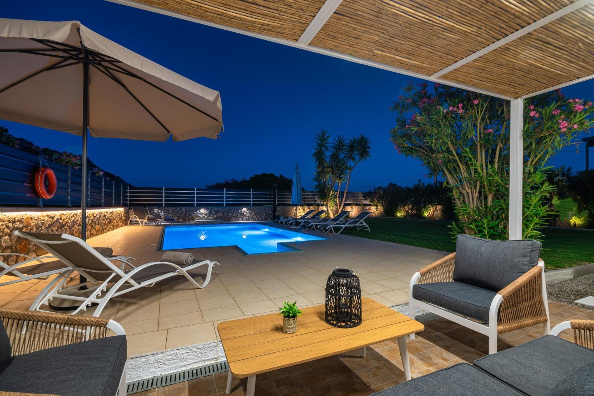 Villa Mariani Ii - In Lothiarika, Newly Renovated June 2024, Private Pool, Lindos 10 Min, 120m Lardos